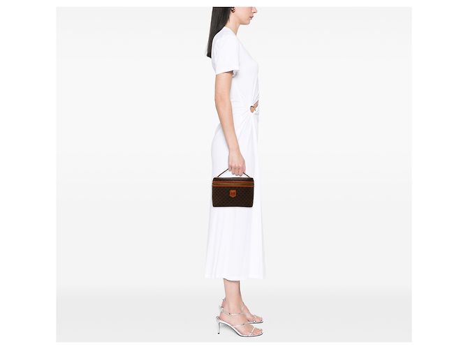16 Céline Borsa beauty Celine Brown Macadam Coated Canvas Marrone - vista 7