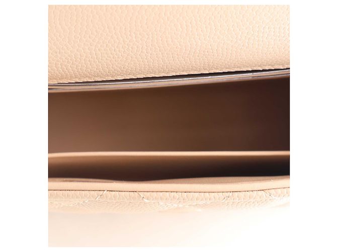 Borsa Chanel Brown Nano CC Quilted Caviar Coco Top Handle Bag Marrone Beige - vista 5