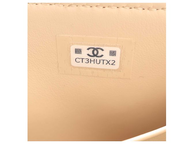Borsa Chanel Brown Nano CC Quilted Caviar Coco Top Handle Bag Marrone Beige - vista 7