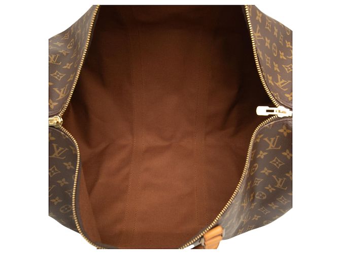 Louis Vuitton Brown Monogram Keepall 55 Marrone - vista 4