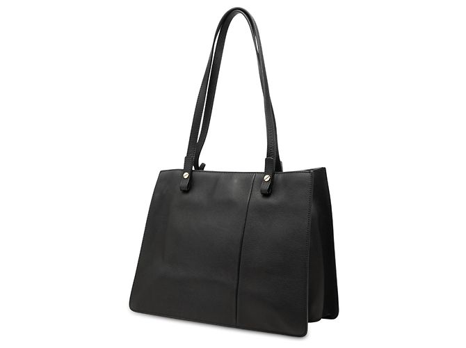 Tote Chloé Faye in pelle di vitello nera Nero - vista 2
