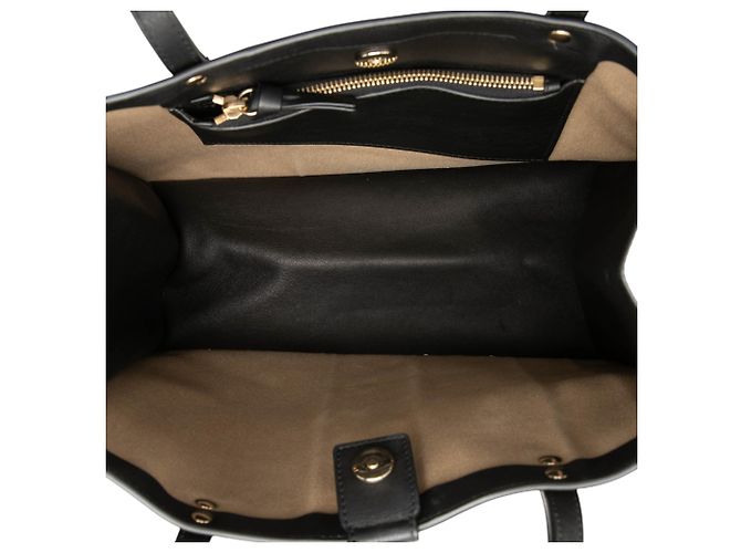 Tote Chloé Faye in pelle di vitello nera Nero - vista 4