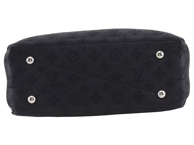 Borsa Louis Vuitton Black Monogram Mahina Bella Tote Nero - vista 3