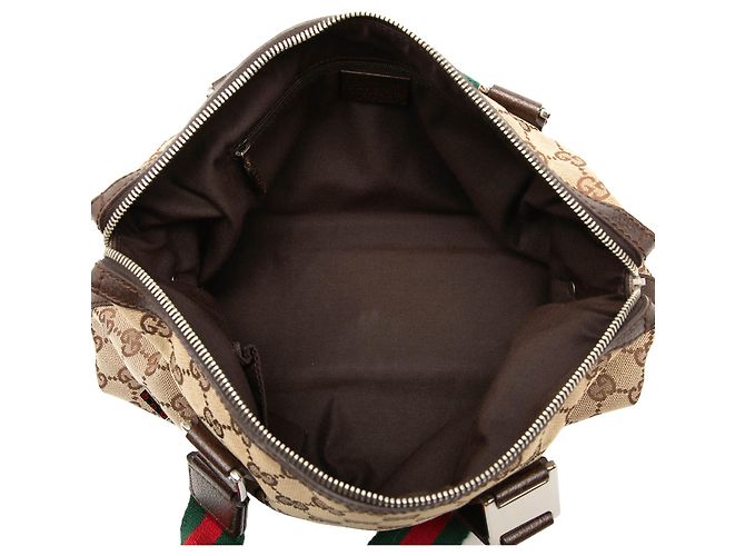 Borsa Gucci Beige GG Canvas Web Pop - vista 4