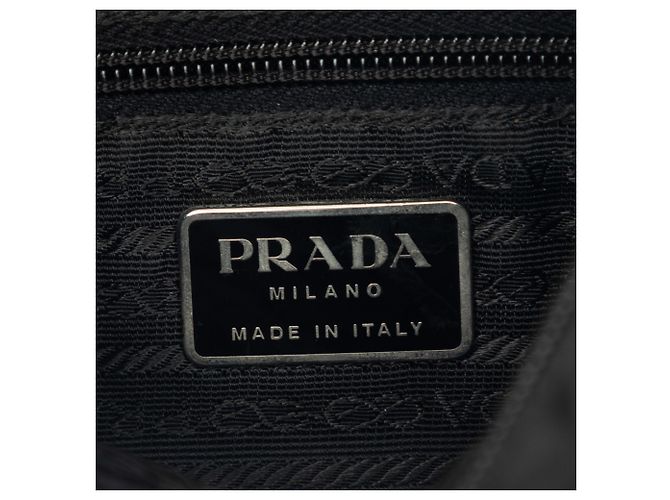 Sac messager Prada en Tessuto noir avec boucle et fermeture éclair - vue 5