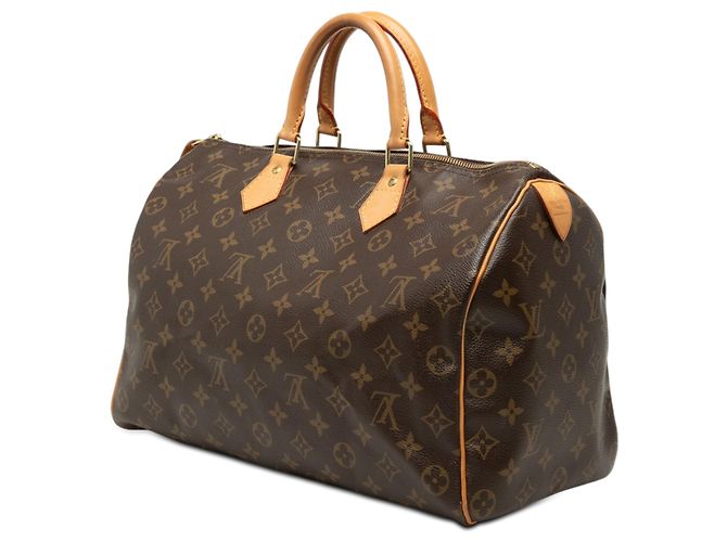 Louis Vuitton Brown Monogram Speedy 35 Marrone - vista 2