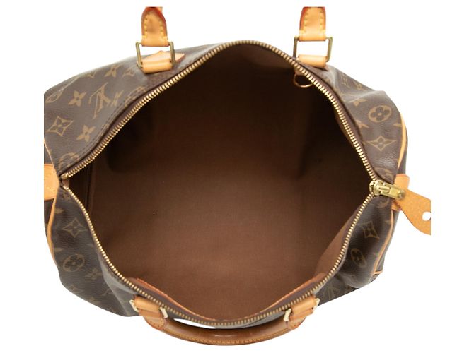 Louis Vuitton Brown Monogram Speedy 35 Marrone - vista 4