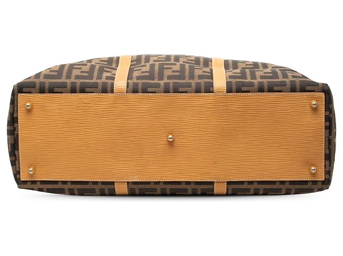 Fendi Brown Zucca Canvas Reisetasche Braun - Ansicht 3