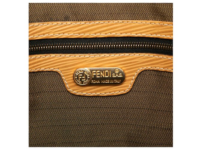 Fendi Brown Zucca Canvas Reisetasche Braun - Ansicht 5