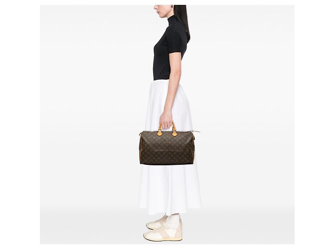 Louis Vuitton Brown Monogram Speedy 40 Marrone - vista 6