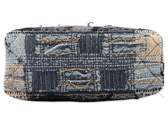 Chanel Black Multicolor Tweed Quadrato Box Crossbody Negro - vista 3