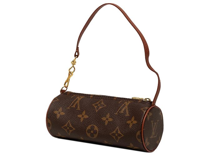 Louis Vuitton Brown Monogram Papillon Pochette Marrone - vista 2