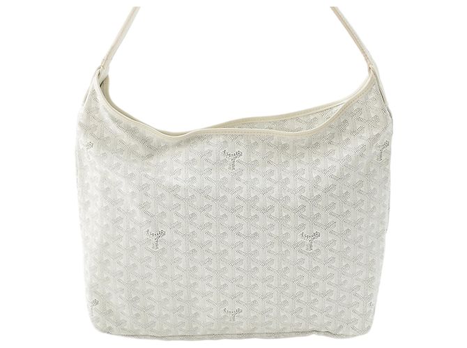 Goyard White Goyardine Boheme Hobo Bianco - vista 2