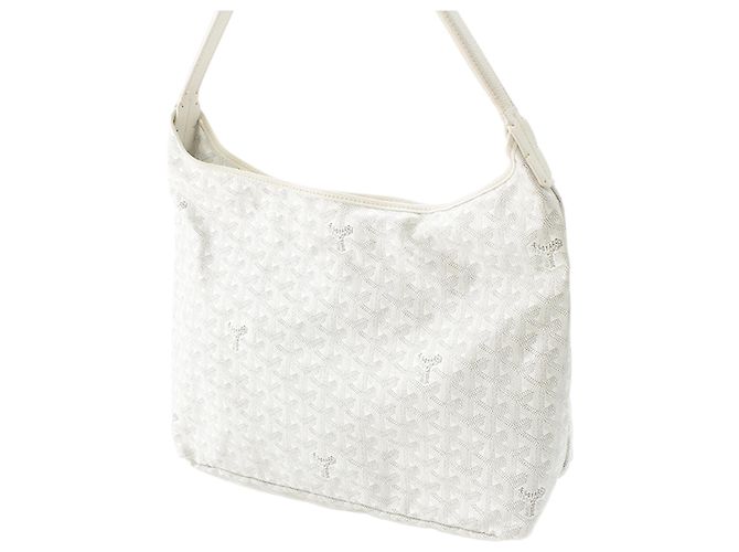 Goyard White Goyardine Boheme Hobo Bianco - vista 3