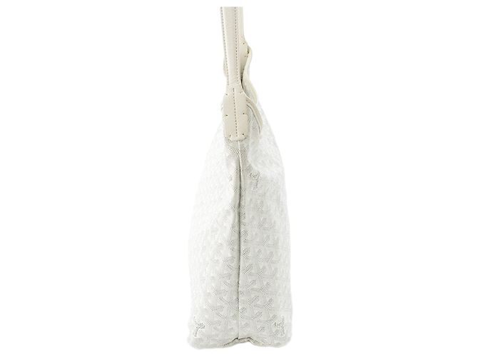 Goyard White Goyardine Boheme Hobo Bianco - vista 4