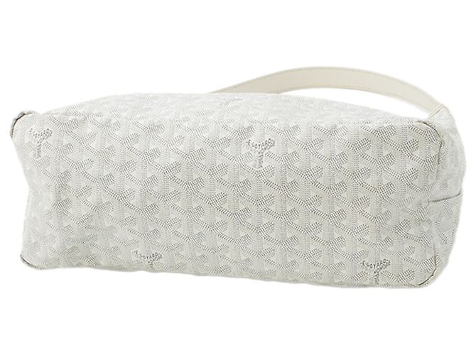 Goyard White Goyardine Boheme Hobo Bianco - vista 5