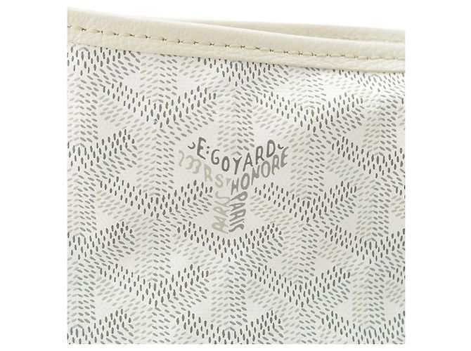 Goyard White Goyardine Boheme Hobo Bianco - vista 8