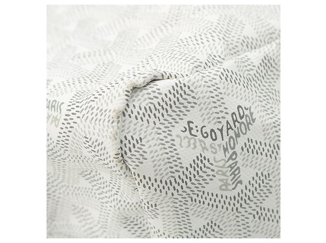 Goyard White Goyardine Boheme Hobo Bianco - vista 9