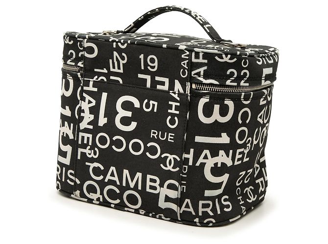 Necessaire Chanel 31 Rue Cambon in tela stampata nera Nero - vista 2