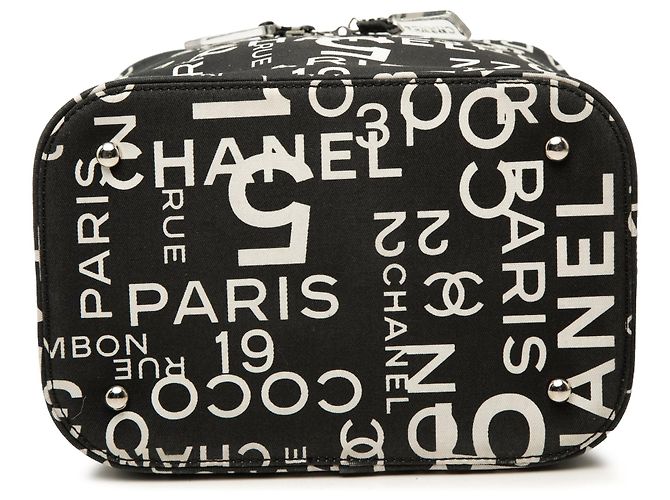 Necessaire Chanel 31 Rue Cambon in tela stampata nera Nero - vista 3