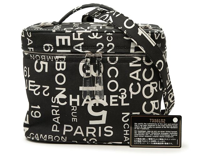 Necessaire Chanel 31 Rue Cambon in tela stampata nera Nero - vista 7