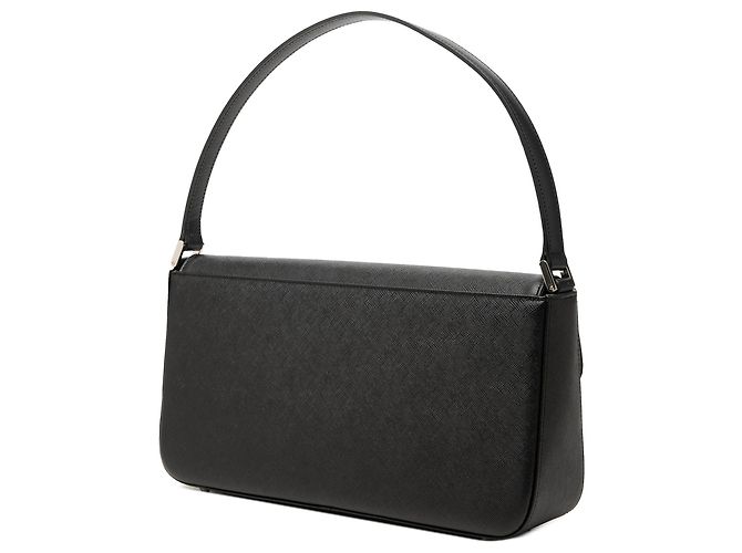 Borsa a tracolla con patta Burberry in pelle nera Nero - vista 2