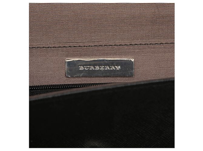 Borsa a tracolla con patta Burberry in pelle nera Nero - vista 5
