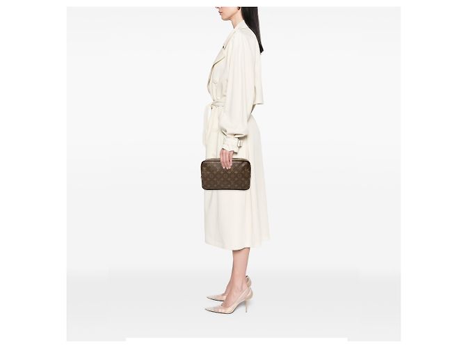 Louis Vuitton Brown Monogram Trousse Toilette 28 Marrone - vista 6