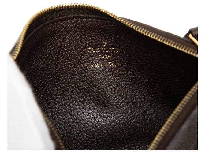 Pochette Félicie Louis Vuitton Brown Monogram Empreinte Pochette Felicie Zippered Insert Dark brown - view 5