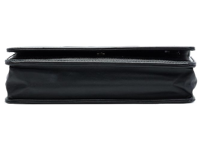 Wallet On Chain Chanel Portafoglio con catena CC in pelle vernice e caviar nera Nero - vista 3