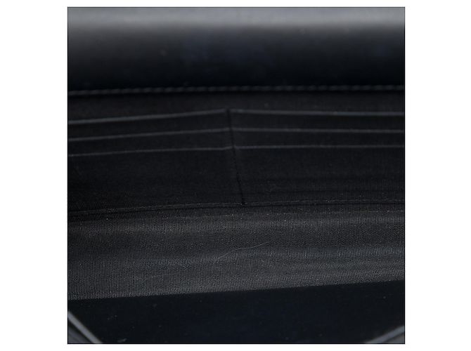 Wallet On Chain Chanel Portafoglio con catena CC in pelle vernice e caviar nera Nero - vista 4