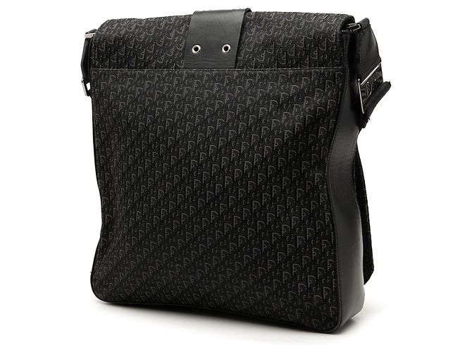 Dior Black Diorissimo Trotter Canvas Street Chic Crossbody Nero - vista 2