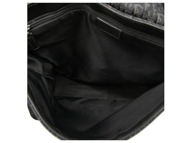 Dior Black Diorissimo Trotter Canvas Street Chic Crossbody Nero - vista 4