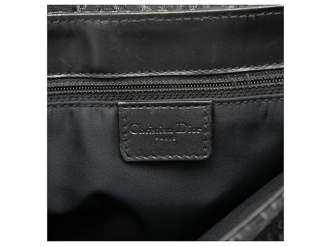 Dior Black Diorissimo Trotter Canvas Street Chic Crossbody Nero - vista 5