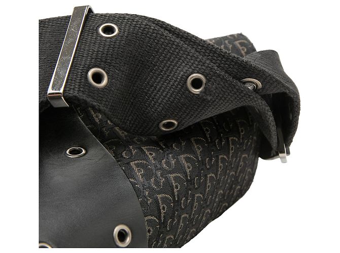 Dior Black Diorissimo Trotter Canvas Street Chic Crossbody Nero - vista 6