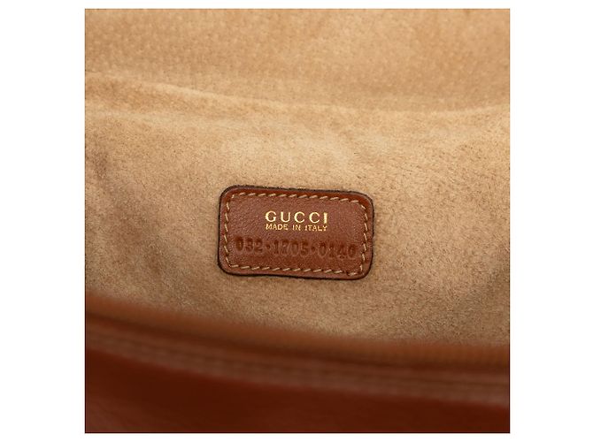 Borsa Vanity Gucci in pelle di vitello marrone con Horsebit - vista 5