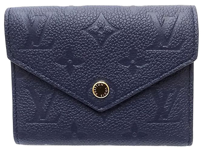 Cartera Louis Vuitton Blue Monogram Empreinte Victorine Azul Azul marino - vista 2