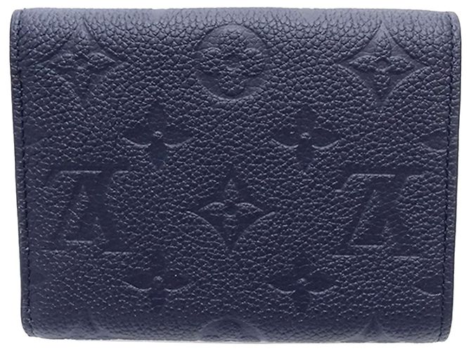 Cartera Louis Vuitton Blue Monogram Empreinte Victorine Azul Azul marino - vista 3