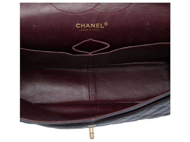 Chanel Black Jumbo Classic Caviar Double Flap Negro - vista 4