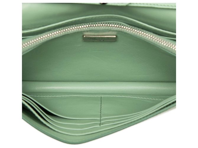 Carteira Prada Green Saffiano com alça Verde Verde claro - vista 4