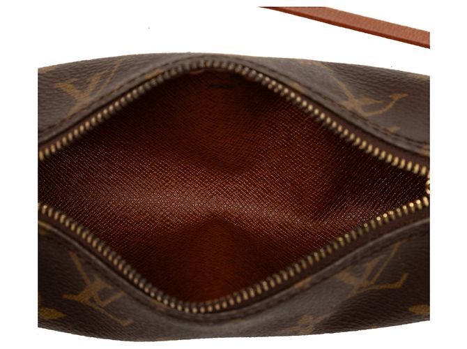 Louis Vuitton Brown Monogram Papillon Pochette Marrone - vista 4