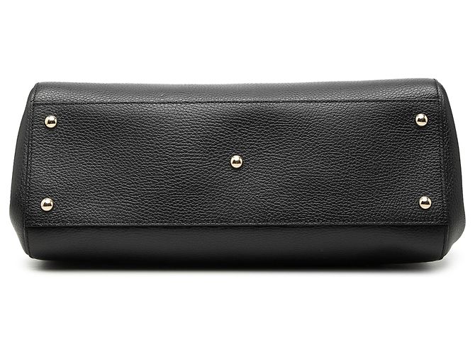 Borsa Lady Satchel Gucci in pelle di vitello Dollar nera Nero - vista 3