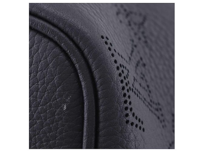 Louis Vuitton Black Monogram Mahina Blossom MM Nero - vista 15