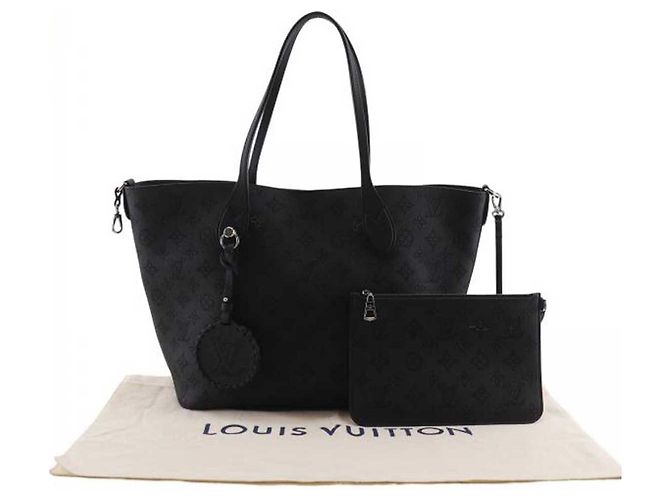 Louis Vuitton Black Monogram Mahina Blossom MM Nero - vista 19