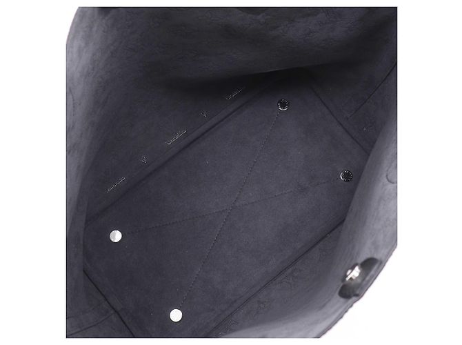 Louis Vuitton Black Monogram Mahina Blossom MM Nero - vista 5