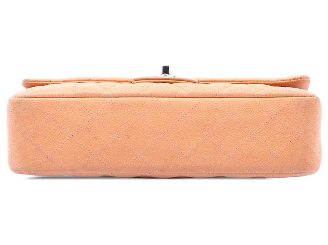 Chanel Orange Medium Classic Caviar Double Flap Angeln - Ansicht 3