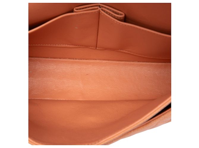 Chanel Orange Medium Classic Caviar Double Flap Angeln - Ansicht 4