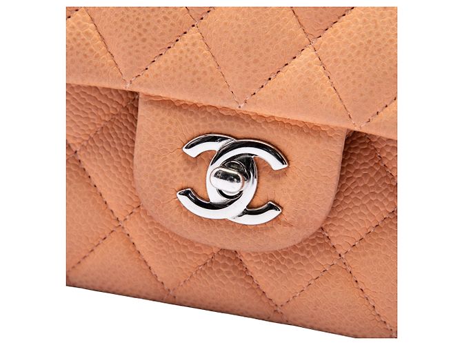Chanel Orange Medium Classic Caviar Double Flap Angeln - Ansicht 5
