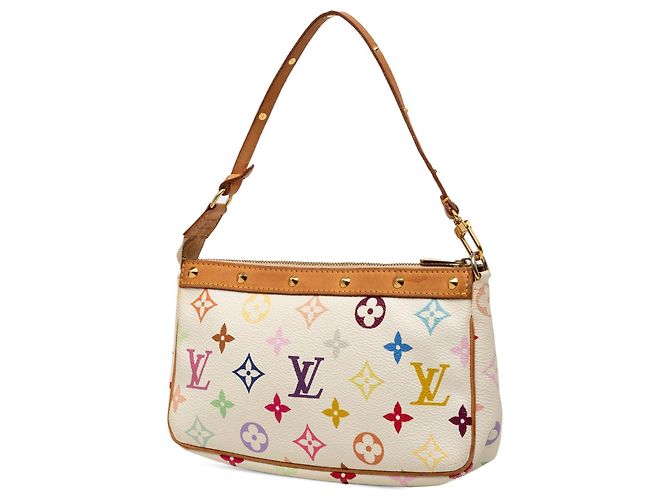 Louis Vuitton White Monogram Multicolore Pochette Accessoires Blanc - vue 2