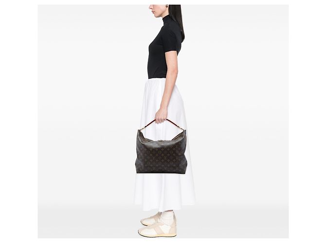 Louis Vuitton Brown Monogram Graceful MM Marrone - vista 5